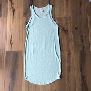 🌸 3/$20 FREELOADER Heather Blue Sheer Sheath Dress